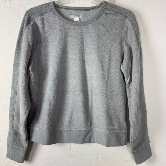 Outerknown Sweater Pullover Hightide Crew Neck Sweatshirt Heather Grey Terry Top - Picture 1 of 8